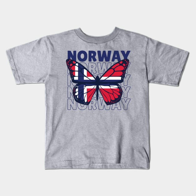 I Love Norway // Norwegian Flag // Norwegian Pride Kids T-Shirt by SLAG_Creative